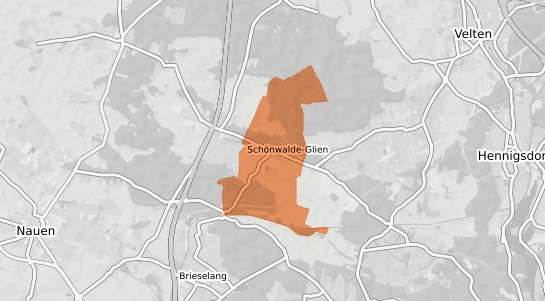Mietspiegelkarte Sch&ouml;nwalde-Glien Pausin